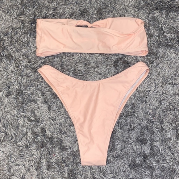 pink knot front bikini - Picture 2 of 4